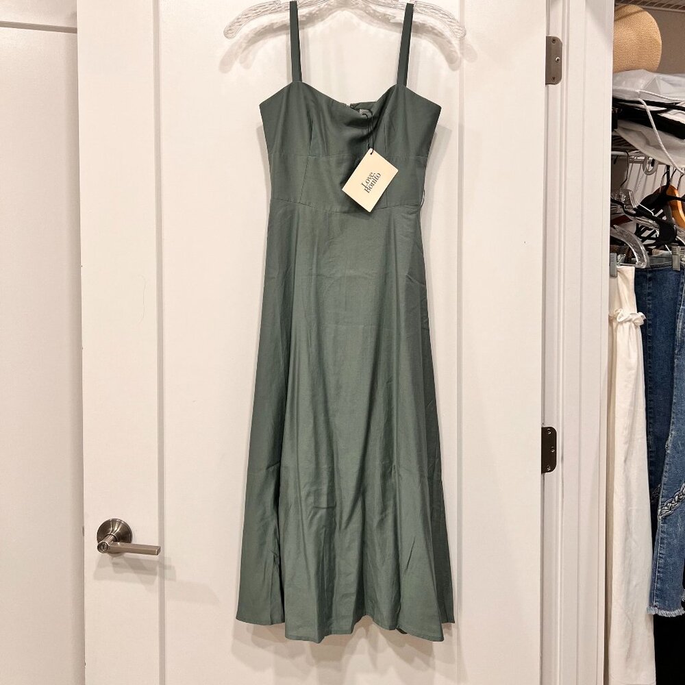 Love Bonito Sage Green Midi Dress